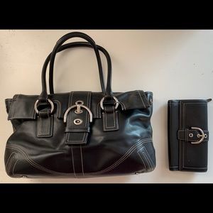 Coach Hampton Shoulder Bag + Matching Wallet